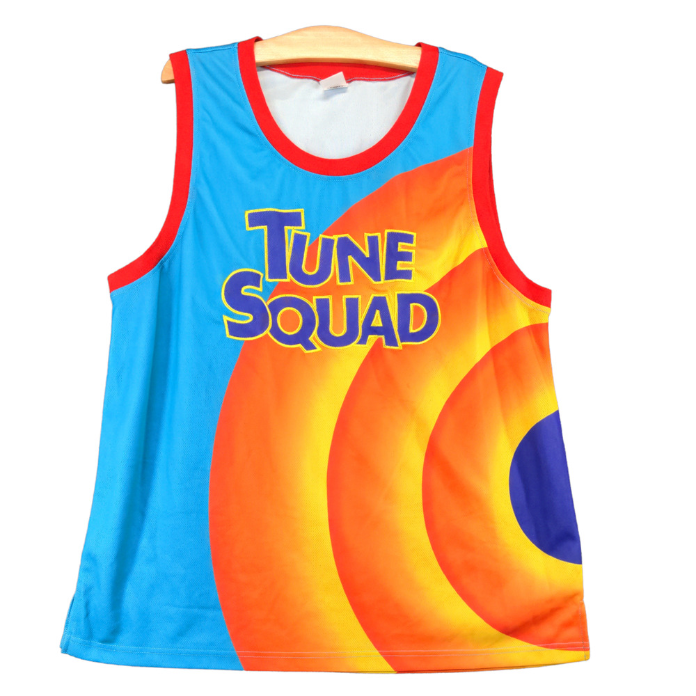 Space Jam Tune Squad Tank Mens XL Sleeveless Multicolor Blue Orange
